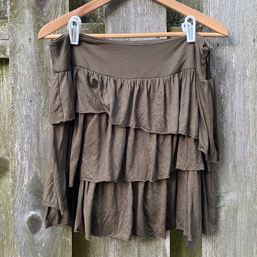 Tiered Mini Skirt